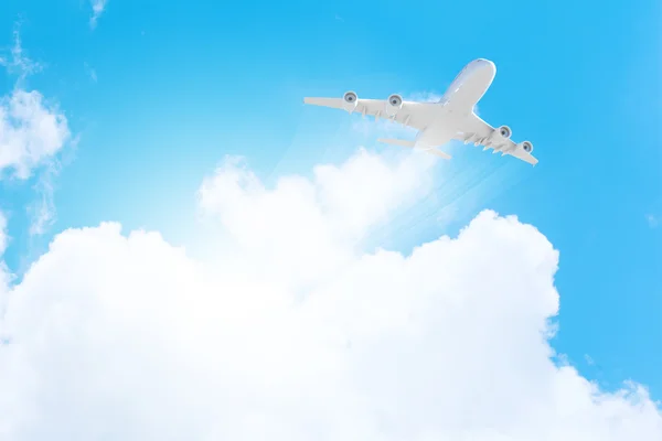 Imagen del avión en el cielo —  Fotos de Stock