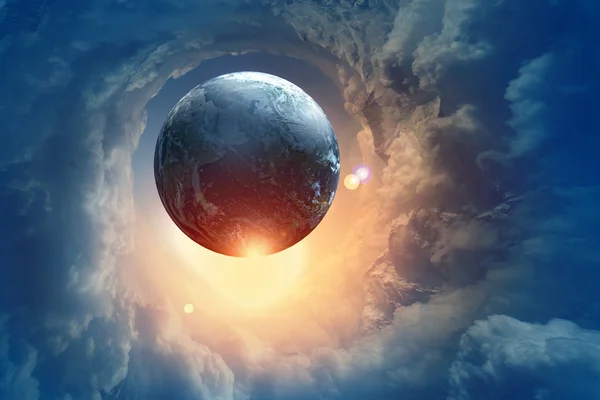 Image of earth planet in space — Stock Photo, Image