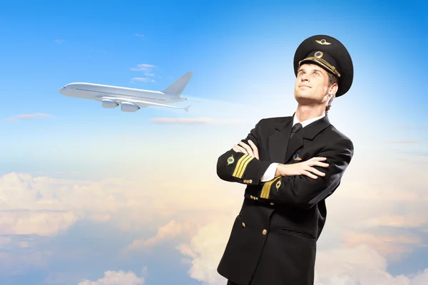 Image of male pilot — Stock Photo, Image