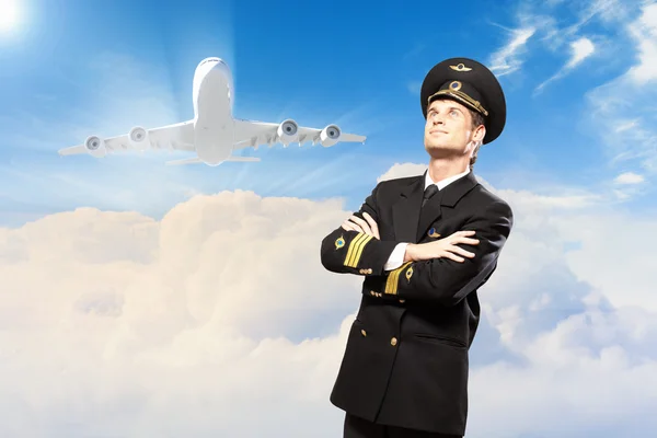 Image of male pilot — Stock Photo, Image