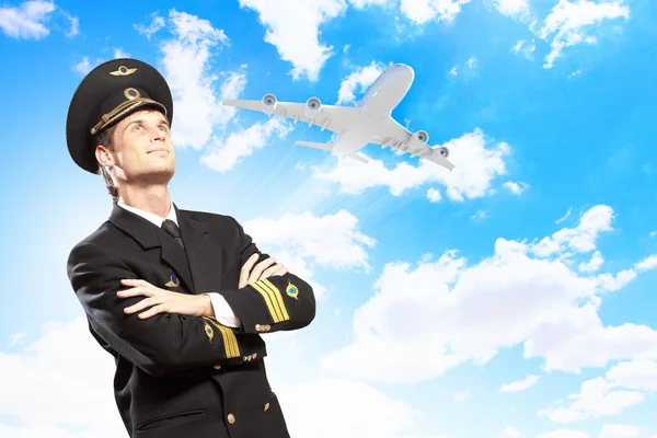 Image of male pilot — Stock Photo, Image