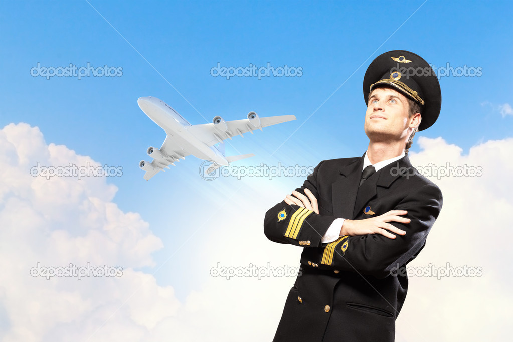 Image of male pilot