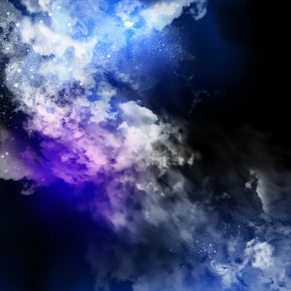 Kosmiska moln av dimma — Stockfoto