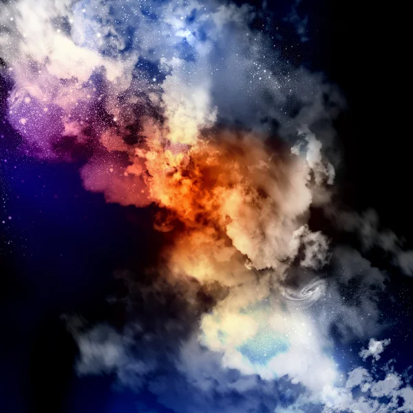 Космические облака тумана — стоковое фото