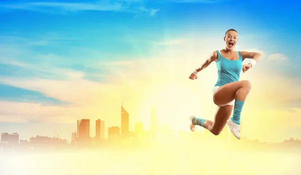 Imagen de sport woman jumping —  Fotos de Stock