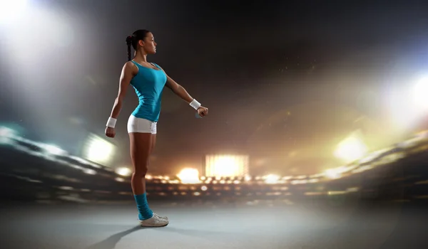 Fitness vrouw uitoefening — Stockfoto