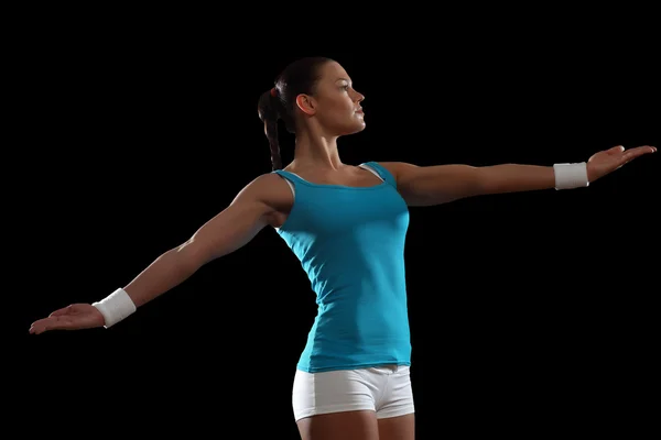 Fitness woman smiling — Stock Photo, Image