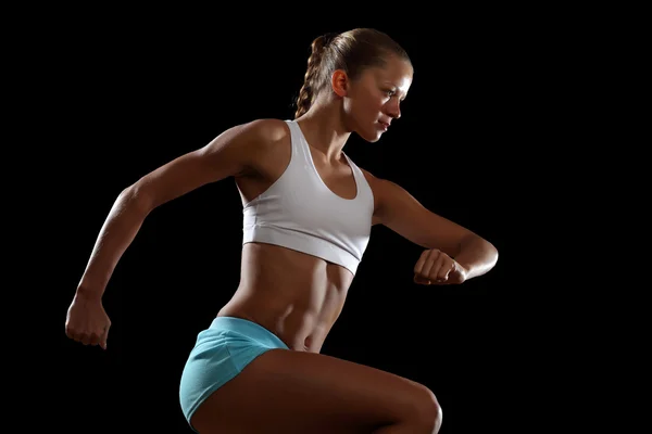 Fitness kvinna ler — Stockfoto