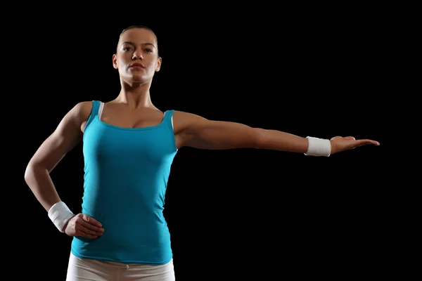 Fitness woman smiling — Stock Photo, Image