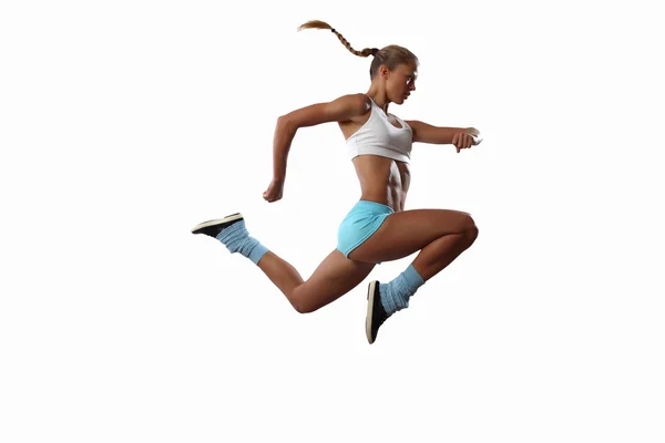 Image of sport woman jumping — Stock Photo, Image