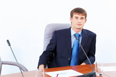 İş adamı toplantıda.