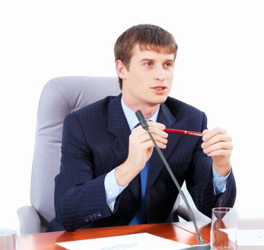 İş adamı toplantıda.