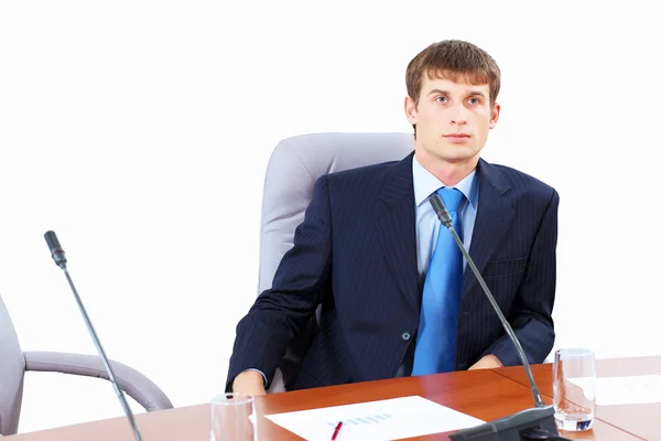 Businessman at meeting — Stock Photo, Image
