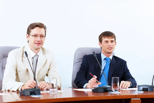 Two businessmen at meeting — Stock Photo, Image