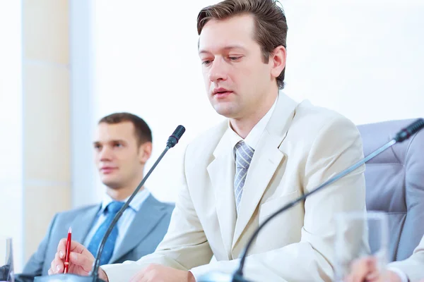 Two businessmen at meeting — Stock Photo, Image