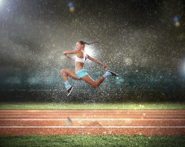 Spor genç kadın
