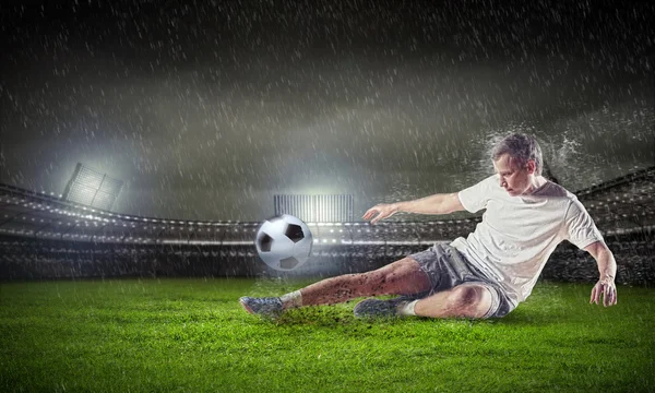 Jogador de futebol — Fotografia de Stock