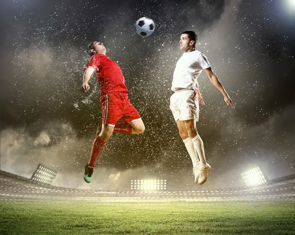 Två fotbollsspelare — Stockfoto