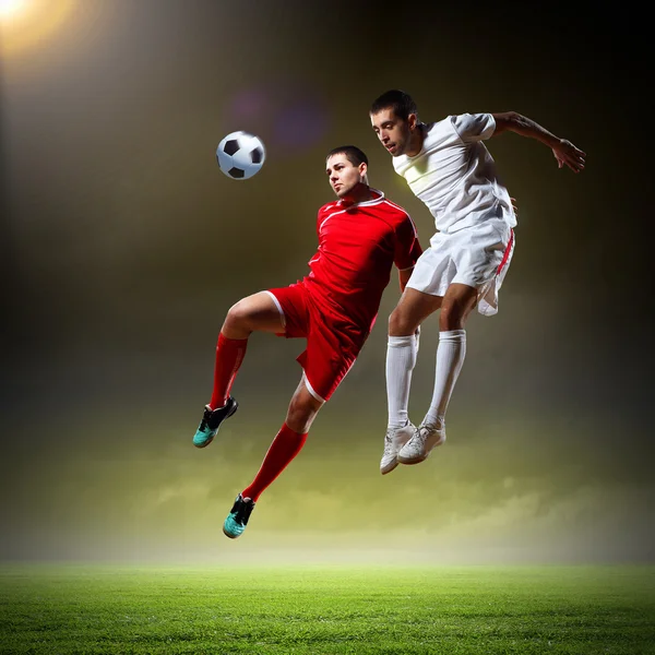 两个足球运动员 — 图库照片
