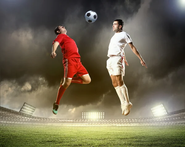Dos futbolistas — Foto de Stock
