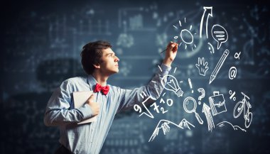 Not Defteri ile düşünceli öğrenci