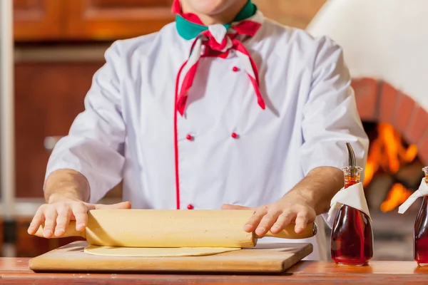 Close-up of cook hands — Stock Photo, Image