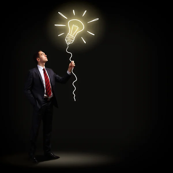 Businessman in black suit — Stock Photo, Image