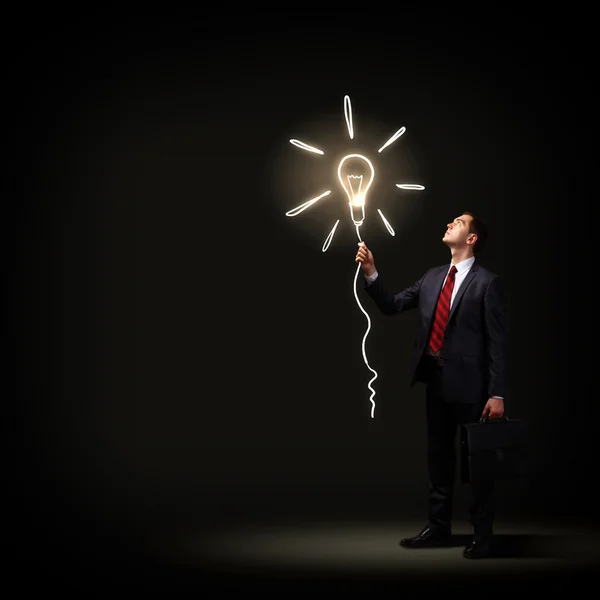 Businessman in black suit — Stock Photo, Image