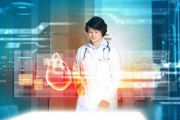 Young doctor cardiologist — Stock Photo, Image