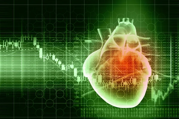 Mänskliga hjärtat slår — Stockfoto
