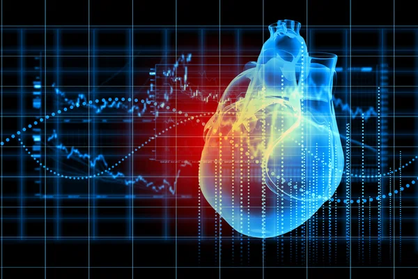 Human heart beats — Stock Photo, Image