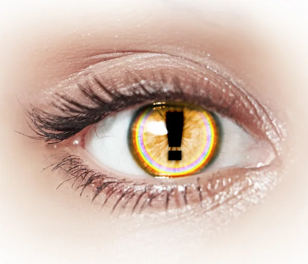 A női szem közelsége — Stock Fotó