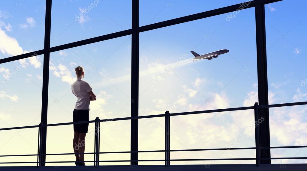 Businesswoman at airport