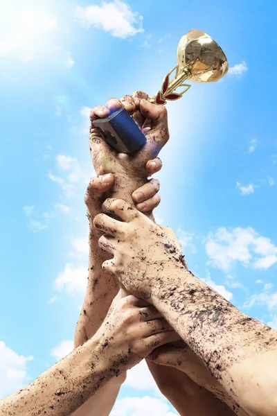 Wir haben es geschafft! — Stockfoto