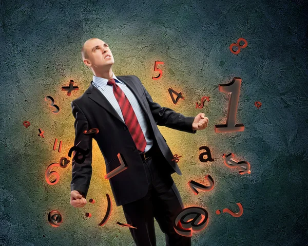 Businessman in anger — Stock Photo, Image