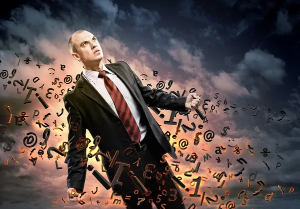 Businessman in anger — Stock Photo, Image