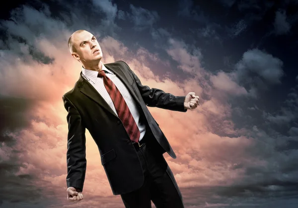 Businessman in anger — Stock Photo, Image