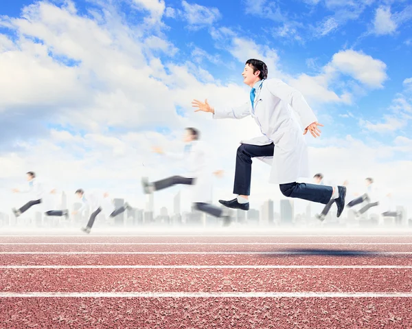 Running doctors — Stock Photo, Image