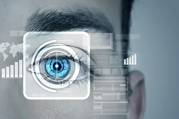 Identification of eye — Stock Photo, Image