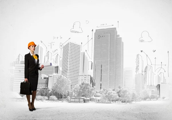 Woman engineer — Stock Photo, Image