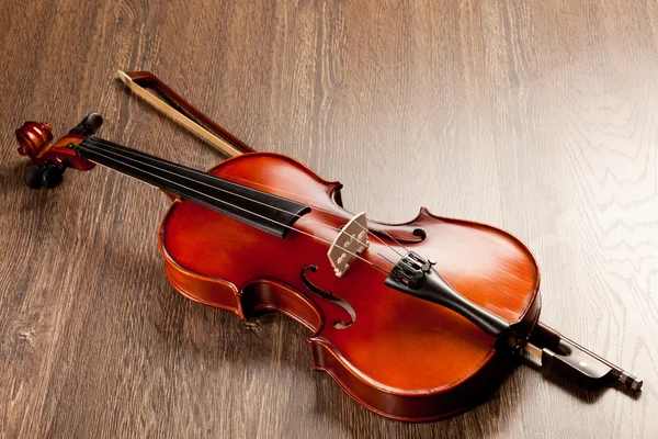 Red roses and a violin — Stock Photo, Image