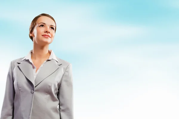 Attractive businesswoman in suit — Stock Photo, Image