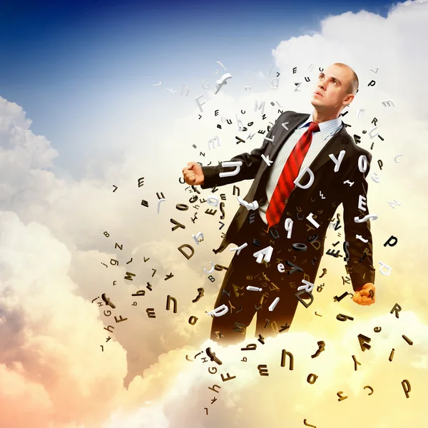 Businessman in anger — Stock Photo, Image