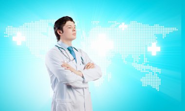 Kendine güvenen doktor
