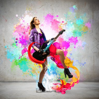 Rock passionate girl
