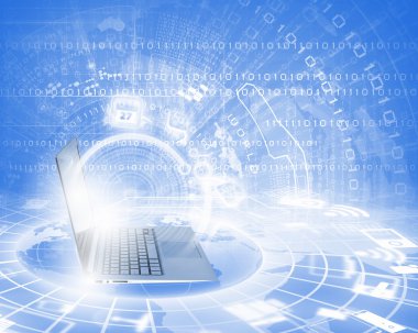 arka plan görüntüsü ile laptop