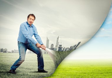 yetişkin adam gerçeği değiştirmek
