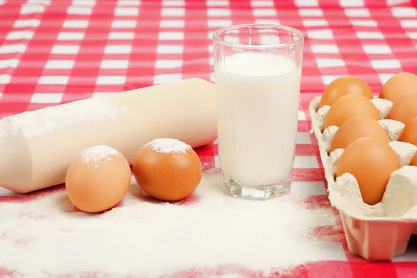 Verschillende producten te maken brood — Stockfoto