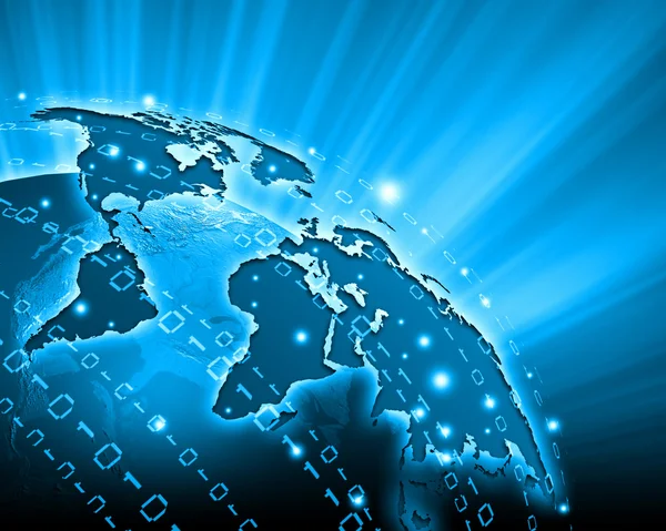 Imagen azul del globo — Foto de Stock