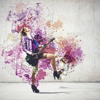 Rock passionate girl